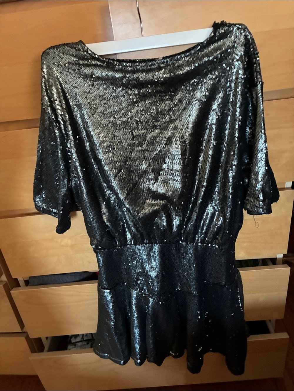 Free People Mini Sequin Drop Waist Dress
